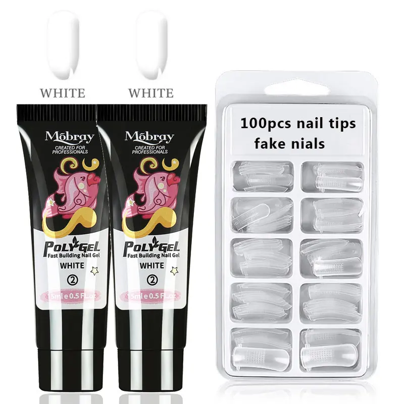 02 set 15 мл УФ Poligel 12 Цвет конструирующий гель Quick в сдержанном стиле Acrygel дизайн ногтей поли гель для дизайна ногтей для создания Клей для ногтей - Цвет: 02 set