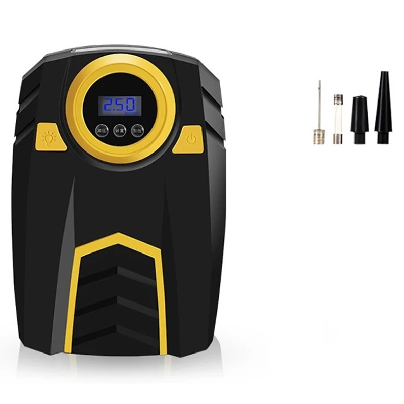 

Digital Tyre Inflator, Portable Air Compressor Tyre Pump DC12V 150PSI with LED Light for Car Bicycle SUV Boat