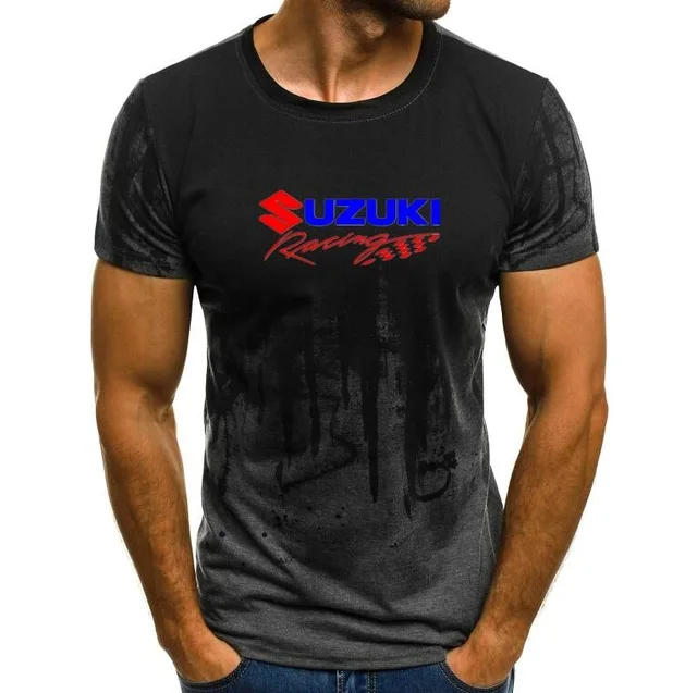 2019 летние мужские футболки с коротким рукавом 1 для Сузуки наклеяка на гоночный