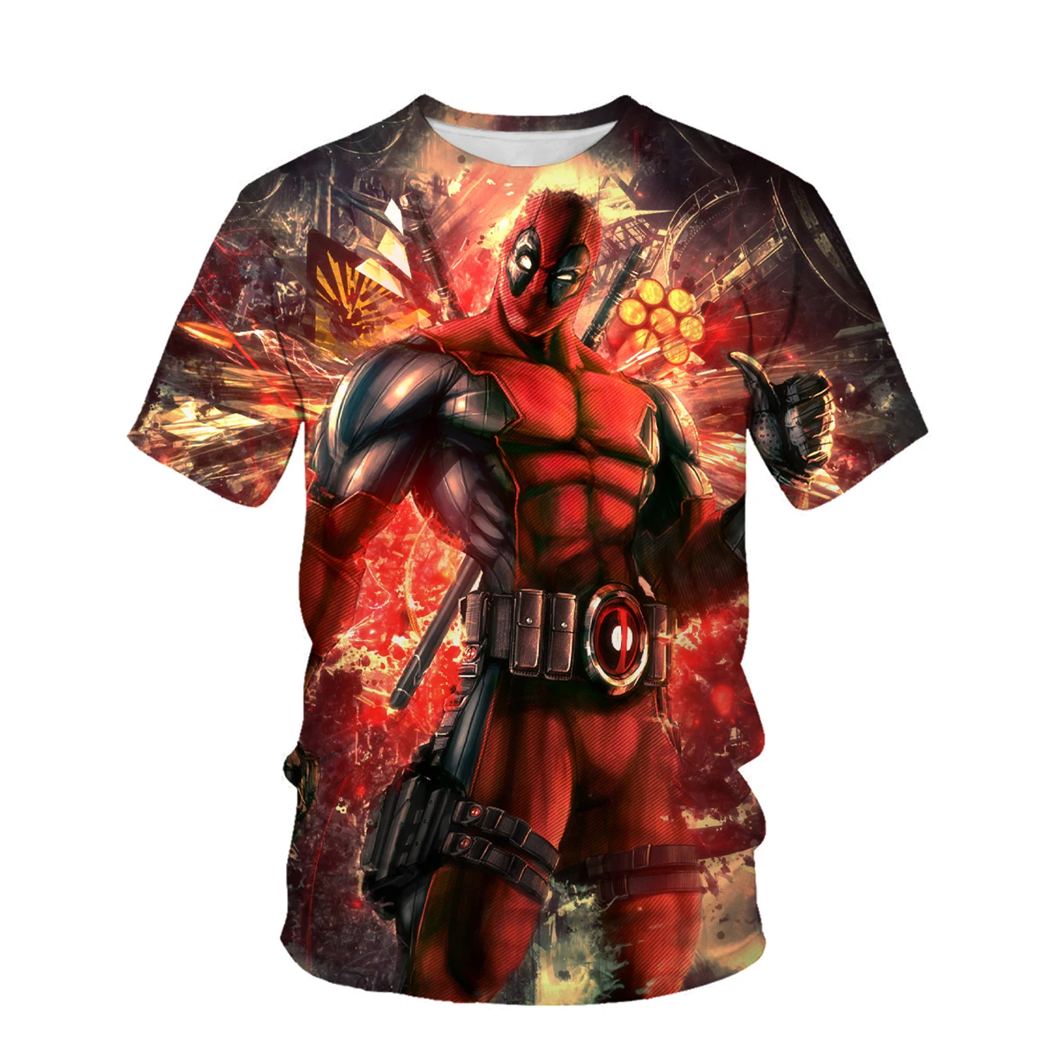 

Summer new men's T-shirt 2021 European and American movies, graphic T-shirt, polyester fabric shirt 3D alternative clothing