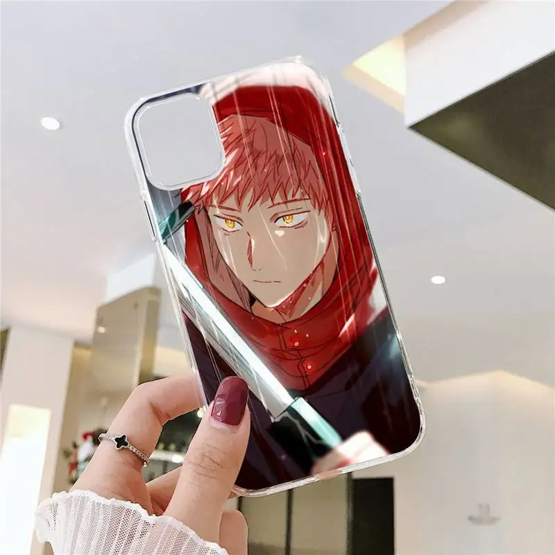 

Jujutsu Kaisen Satoru Gojo Phone Case For iphone 12 11 8 7 6s 6 5 5s 5c se plus mini x xs xr pro max Transparent soft