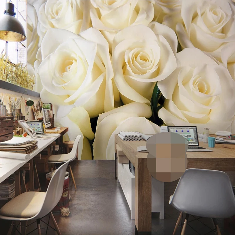 Фотообои на заказ с изображением желтых роз красивые современные 3D обои для