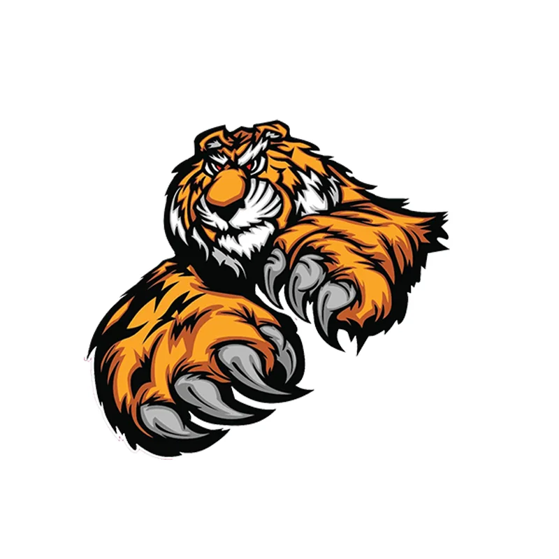 

Personalized Clawing-Tiger-Decal Car Stickers and Decals for Refrigerator Bumper Window Laptop Decoration Accessories KK13*12cm