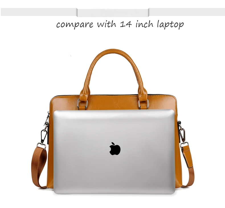 Luxury Women's Briefcase 14" Laptop Handbag Women Business Crossbody Bag Messenger Shoulder Bags for Ladies Office Bag Totes