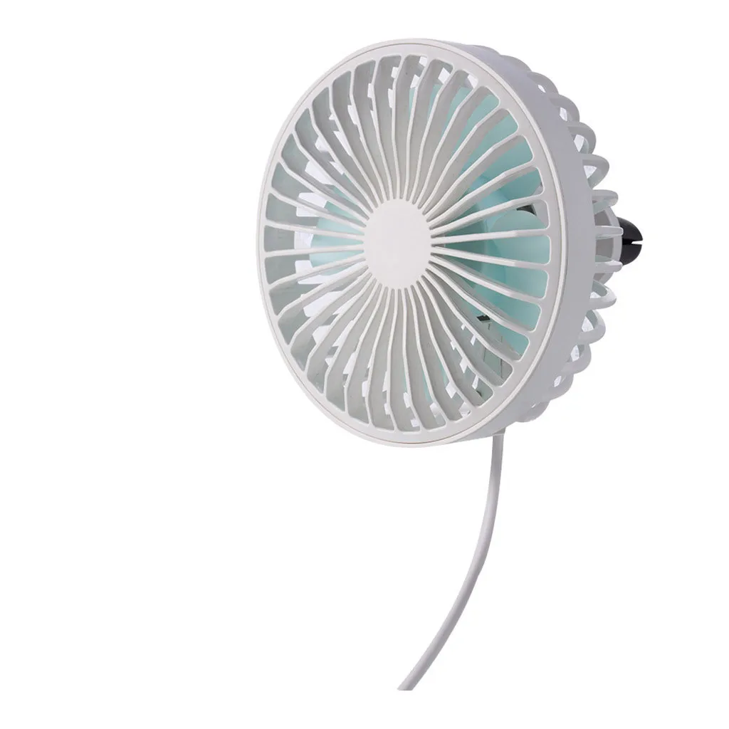 Автомобильный USB вентилятор тихий автомобильный Кондиционер 3 скорости