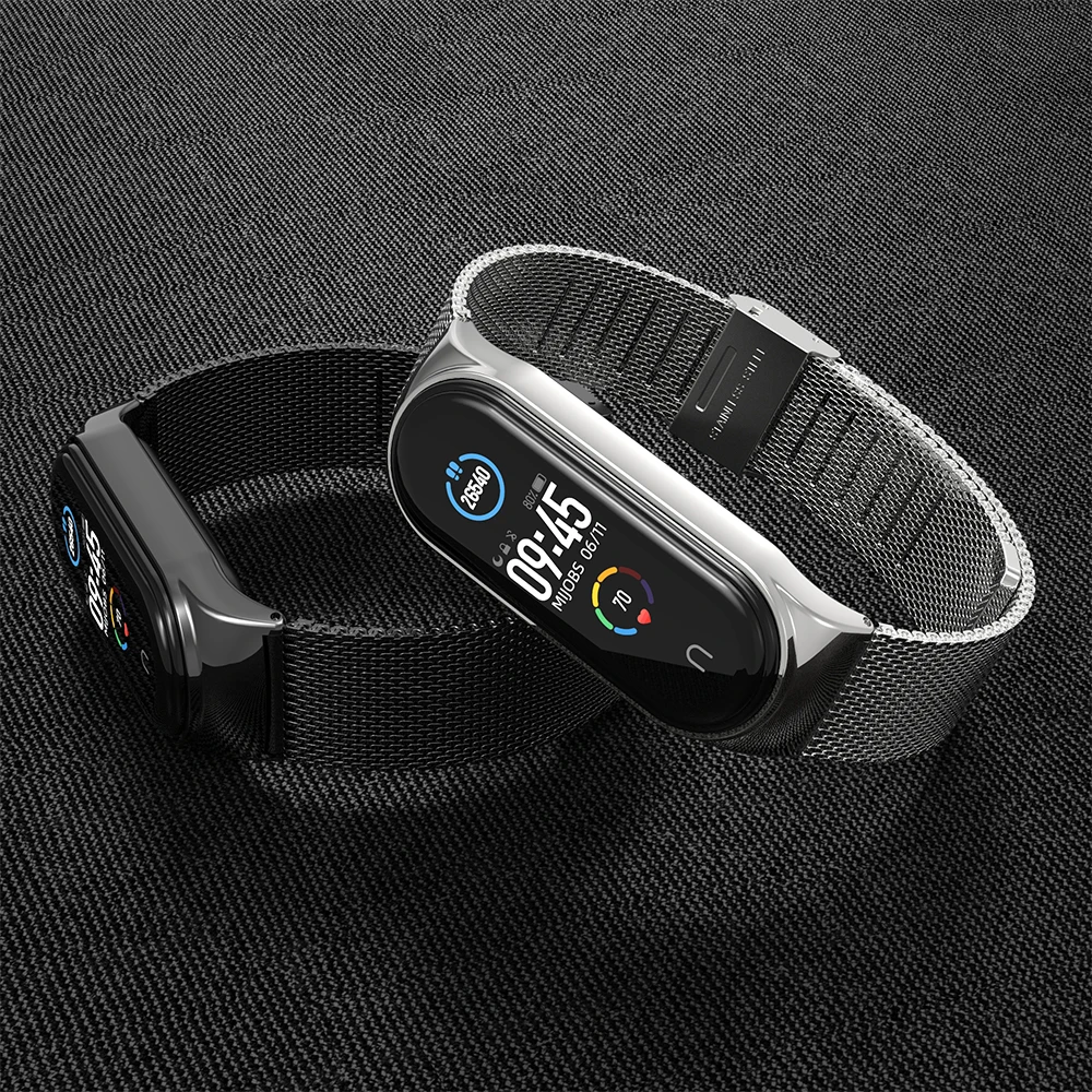

for Xiaomi Mi Band 6 5 Strap Miband Bracelet 6 Metal Watchband Xiomi 4 3 Correa Cinghia Smart Wristband NFC Global Version