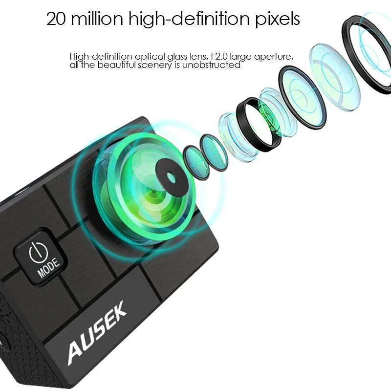 

12MP Wifi Action Camera Ultra HD 4K 60Fps 2.0 inch IPS Screen Sport Camera Waterproof Pro Sports DV 170 Wide Angel