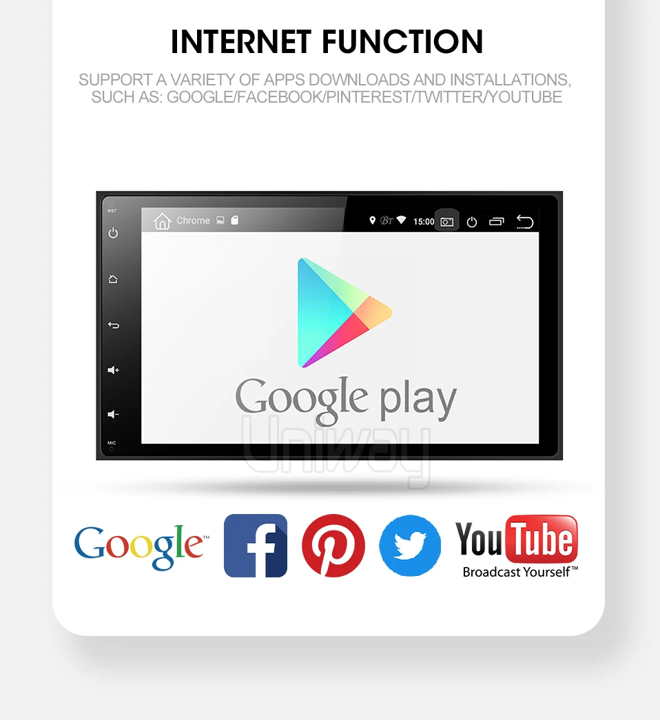 Uniway A17KLL9071 android 9,0 автомобильный dvd навигатор для toyota corolla/auris автомобильный Радио стерео головное устройство навигация