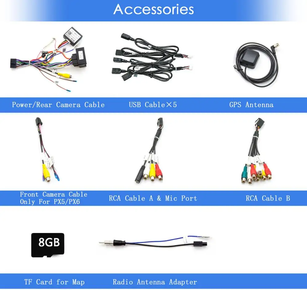 Автомобильный радиоприемник PX6 Восьмиядерный процессор Android 9 0 4 Гб + 64 ГБ USBx5 для