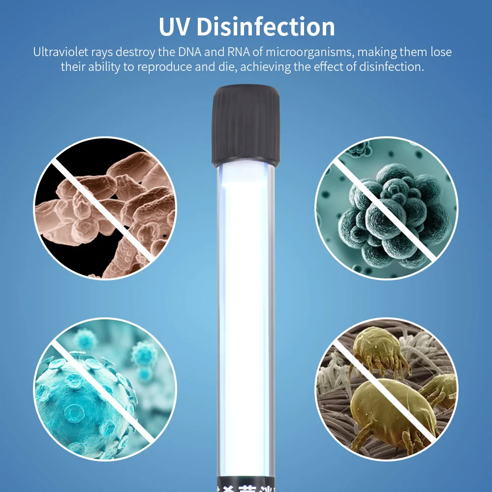 Портативный UV C Ультрафиолетовый Стерилизатор лампы ручной стерилизации