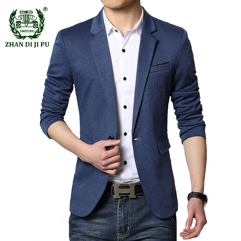 Новинка стильный мужской повседневный приталенный Блейзер Slim Fit платье в стиле