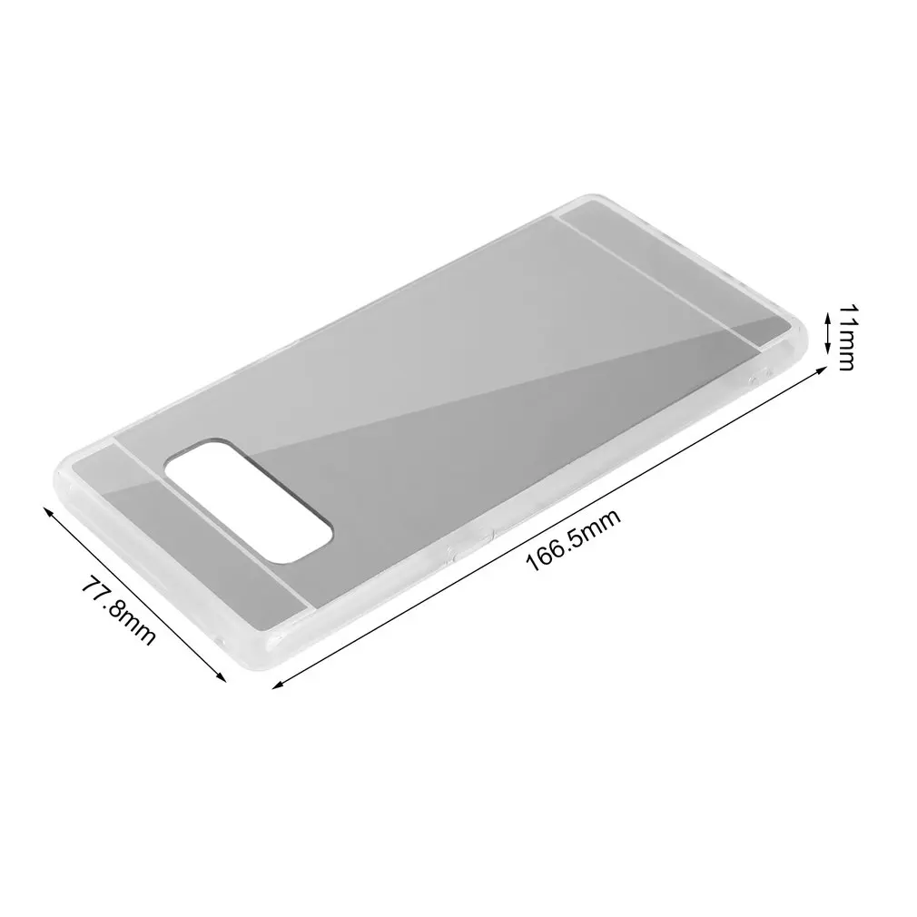 Luxury Soft Silicone TPU Phone case cover Back MakeUp Mirror mobile Protective Case for Samsung Galaxy Note8 S8 S8PLUS |