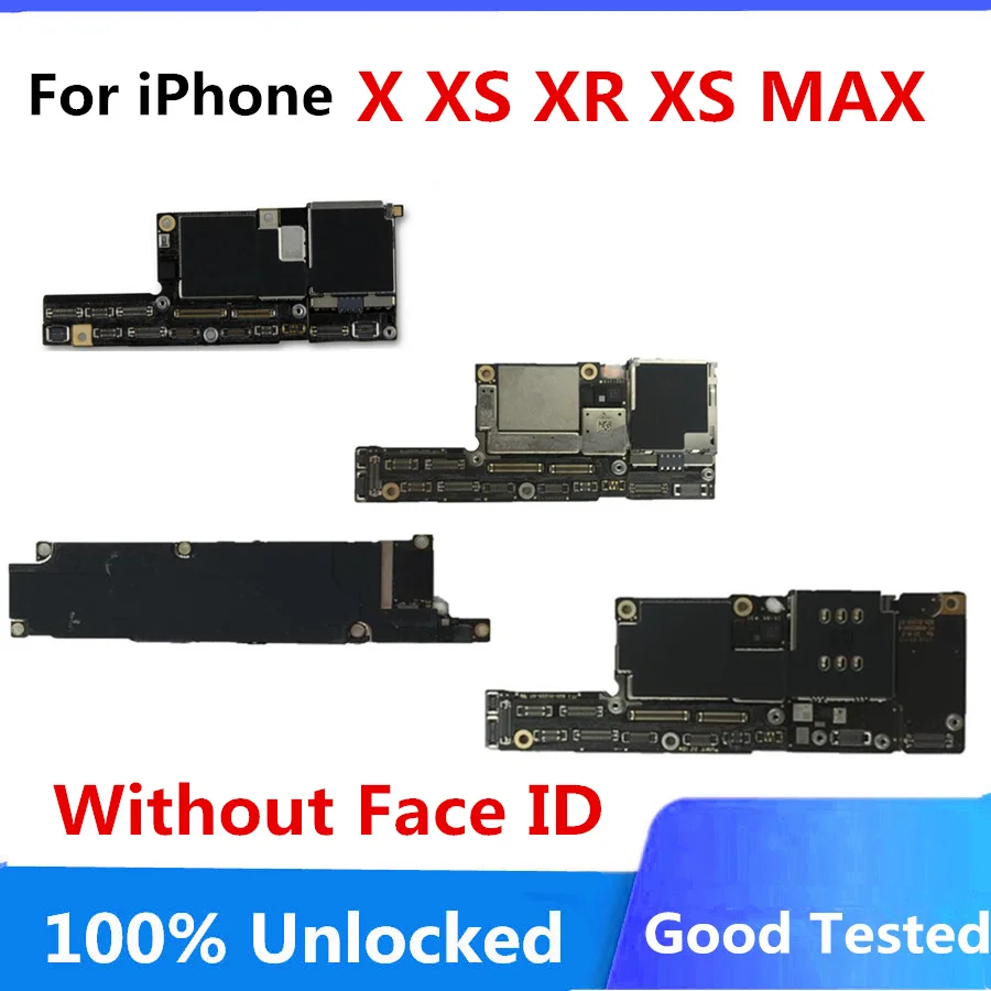 Заводская разблокированная материнская плата для iphone X XS XR MAX с/без Face ID