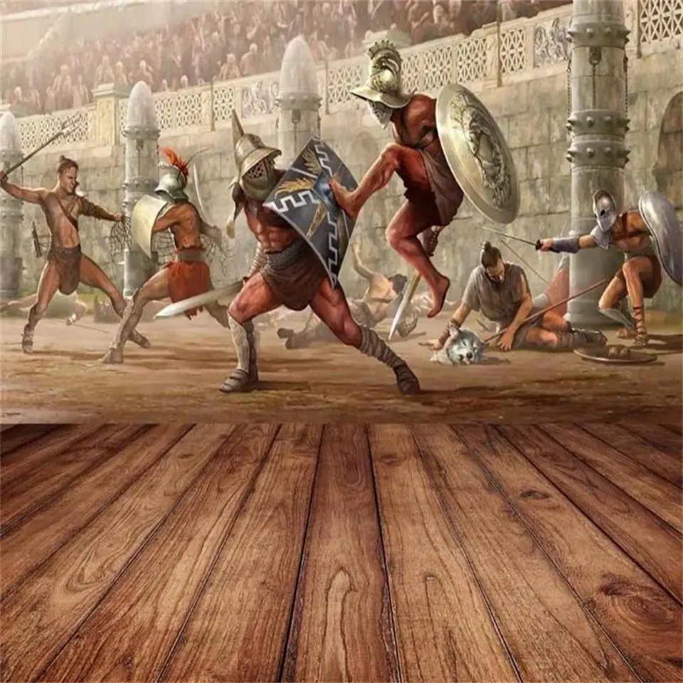 

custom size 3d photo wallpaper mural living room bed room Roman gladiator Oil Painting sofa TV backdrop wallpaper for wall 3d