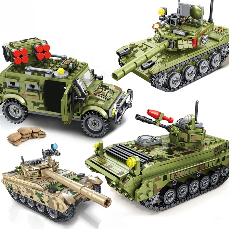 

Конструктор Военный танк Panzer модель автомобиля WW2 армейское оружие экшн-солдаты фигурки развивающие блоки игрушки для детей