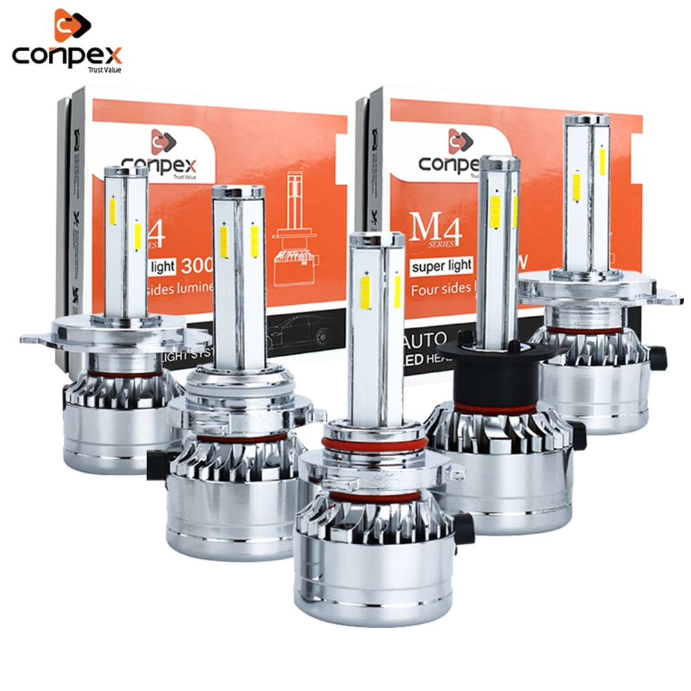 Conpex h7 h4 h1 h11 h3 h13 h16 9005 9006 9012 светодиодная CAN шина csp 12 В автомобильная лампа 30 Вт