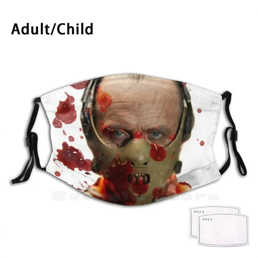 

Hannibal Lecter моющийся фильтр против пыли маска для рта Ганнибал каннибл