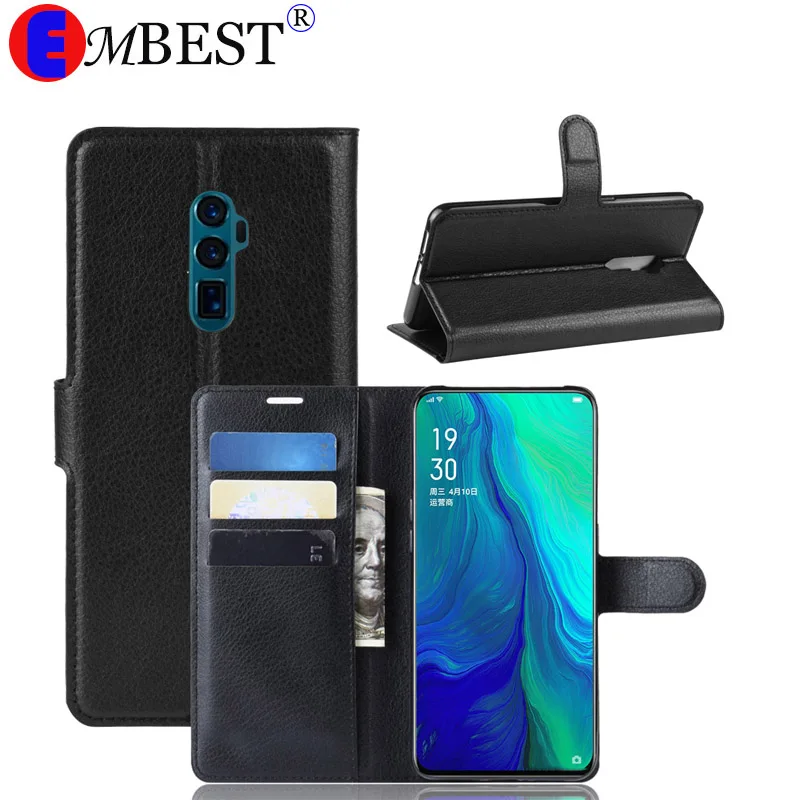 Роскошный кожаный чехол-бумажник EMBEST для OPPO F9 F11 R17 Pro A5 K1 A7 AX7 Find X Reno 10X Zoom Z AX5S A5S A1K с