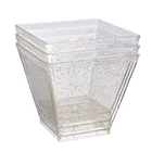 Стаканчик для мороженого, 10 шт., одноразовые пластиковые стаканчики для фруктов, конфет, торта, 60 мл йогурта, стаканчик для выпечки муссов, десертов, для праздвечерние чного пищевого контейнера