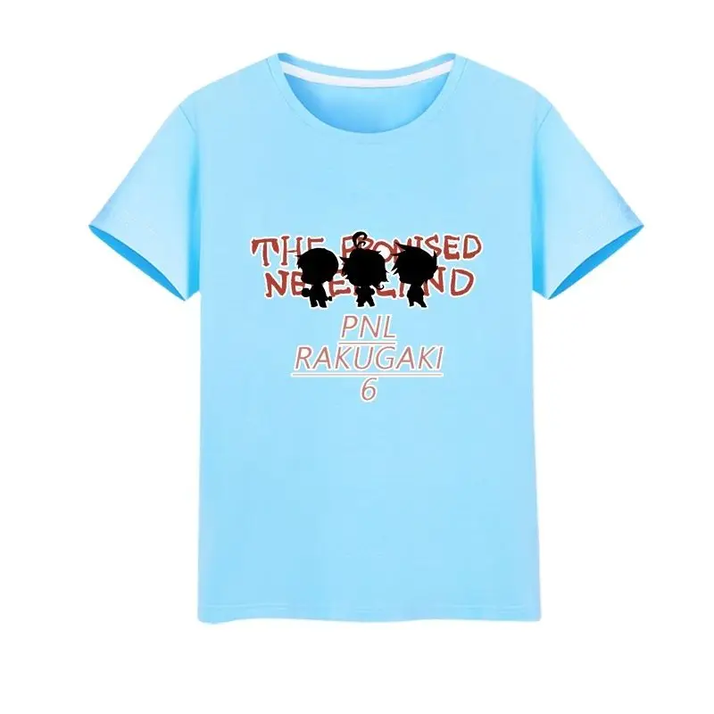 Хлопковая футболка High Q в стиле унисекс с принтом аниме обещанный неверланд PNL