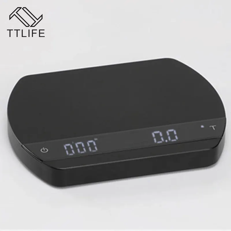 B&aacute;scula de caf&eacute; electr&oacute;nica Digital LED, balanza de Espresso de 0,1g y b&aacute;scula de cocina impermeable con conexi&oacute;n Bluetooth y aplicaci&oacute;n de caf&eacute;-3