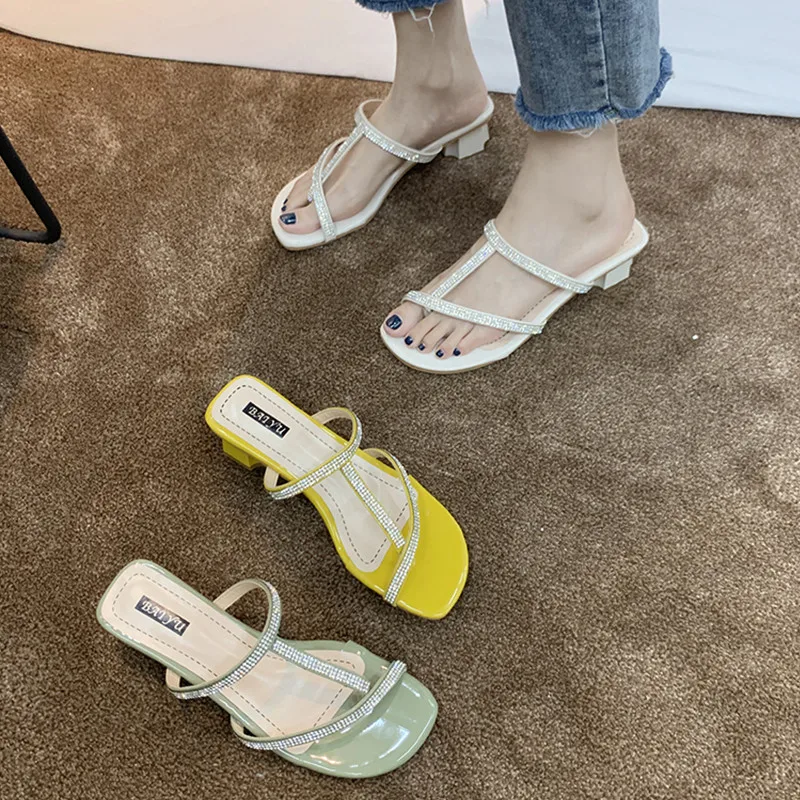 

2021 Summer New Fairy Wind Sexy Kitten Heels Chunky-Heel Wild Women's Shoes