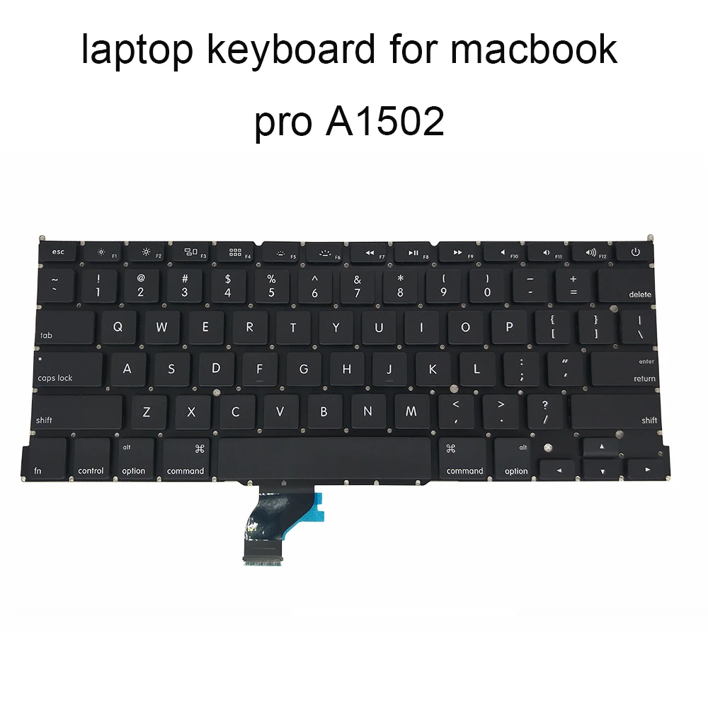 A1502 задняя светильник Клавиатура для ноутбука MacBook Pro 1502 ME864 ME865 ME866 английский (США)
