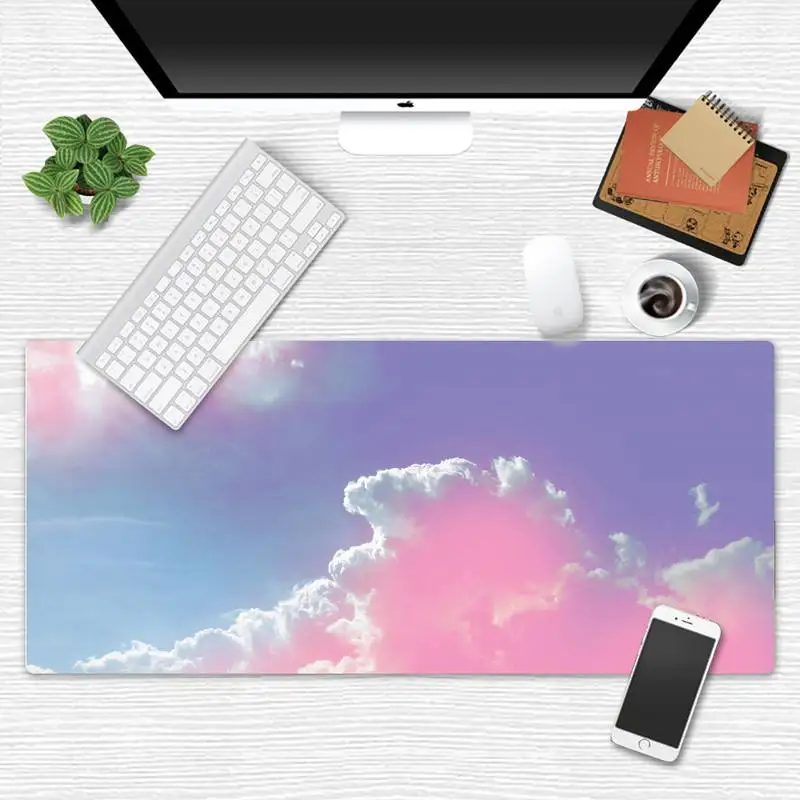 

starry sky cloud Locking Edge Mouse Pad Game X XL XXL Non-slip Cushion Thickness 2mm LockEdge equal LE