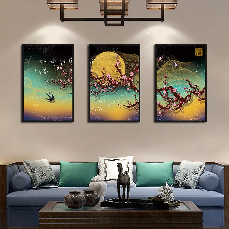 

Poster Hanger Porch Simple Bedside Frameless Mural Luxury Nordic Style Sofa Background Wall Hanging Painting