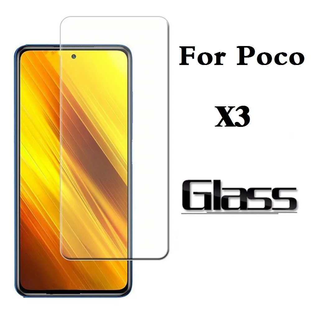

Screen Protector for Xiaomi Poco X3 NFC F2 Pro Tempered Glass film Protective glass on Xiaomi Poco X3 glass