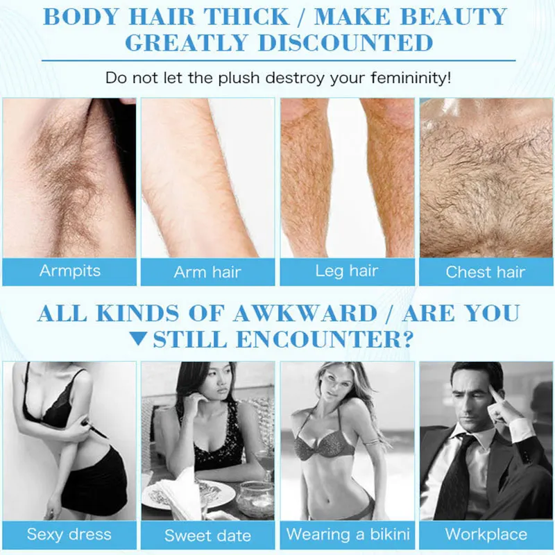 Disaar 3 Минутный крем для быстрого удаления волос тела бикини ног на лице