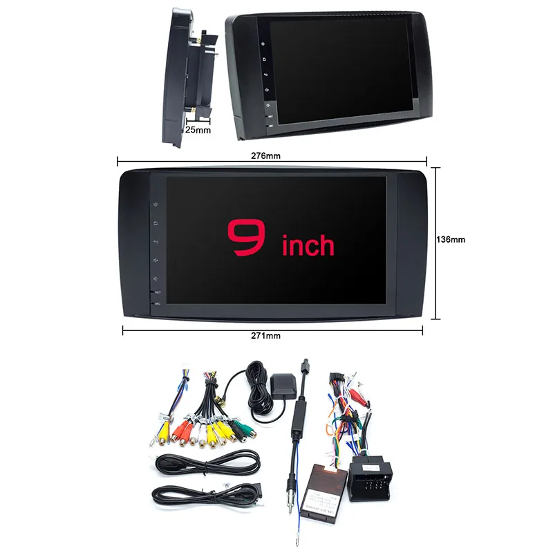 Автомагнитола на Android 9 0 DVD плеер для Mercedes Benz R Class W251 R280 R300 R320 R350 R500 R63 AMG 2006 2012 GPS