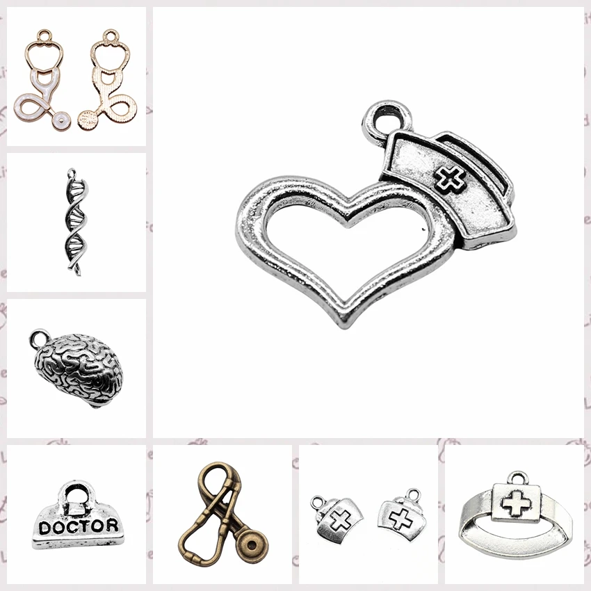 Ювелирные изделия подвески для рукоделия аксессуары докторский стетоскоп|Шармы|