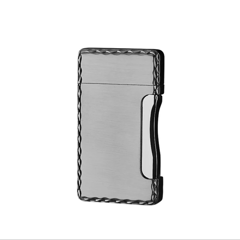 

New Metal Two Flame Gas Lighter Grinding Torch Turbo Windproof Cigarette Cigar Accessories Lighters Man Gadgets And Accessories