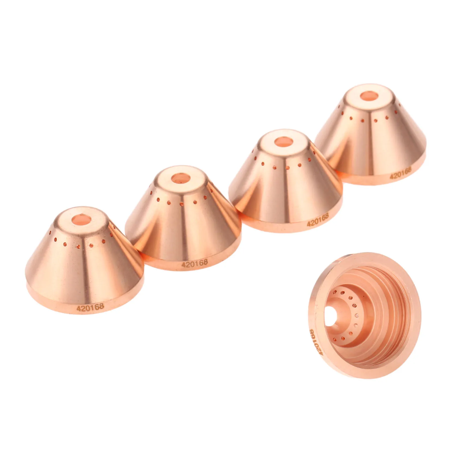 

5Pcs Shield 420168 45A 65A Mechanized Torch for 65/85/105/125 Plasma Cutting Consumable Aftermarket Welding Nozzles Shield Caps