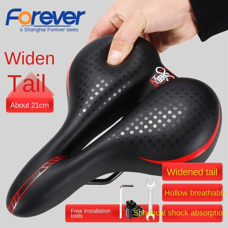 

Mountain Bike Saddle Saddle Cushion plus-Sized Thick Spinning Super Soft Accessories