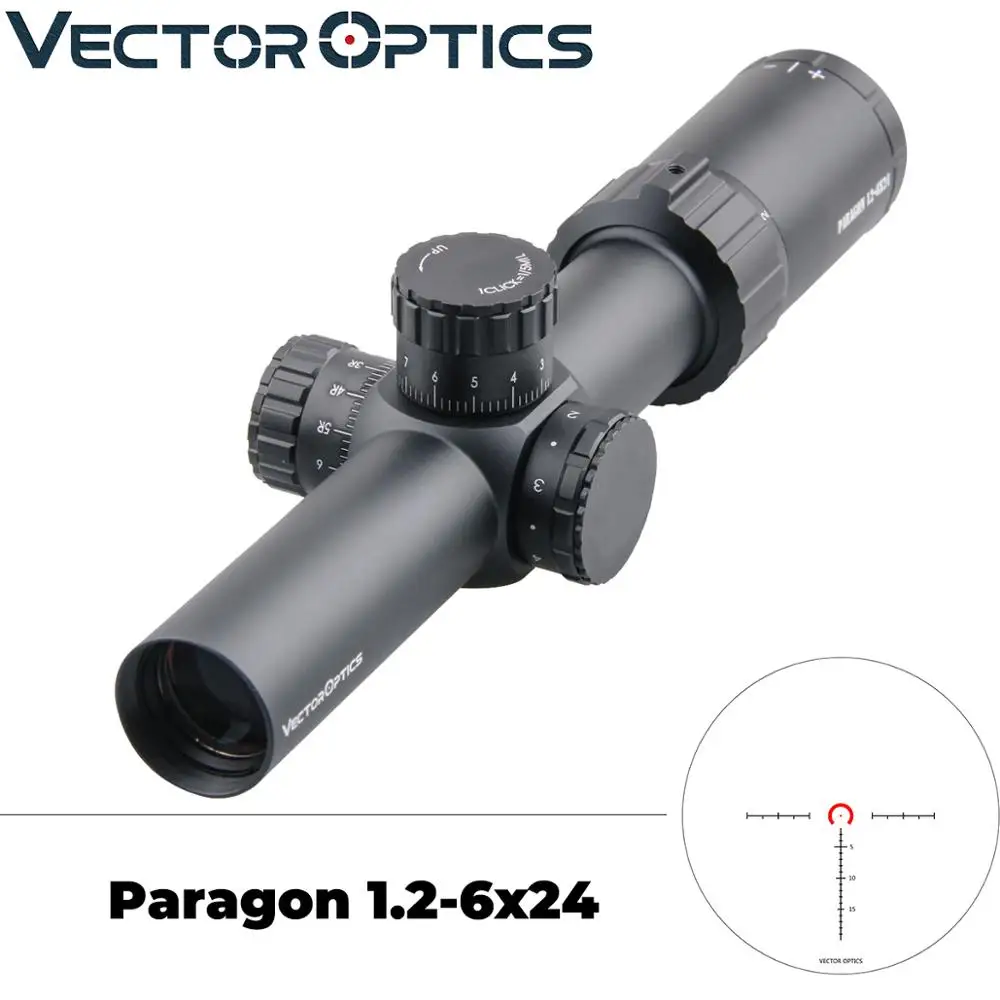 Векторная оптика Paragon 1,2-6x24 ИК прицел Охотничья винтовка прицел Minox немецкие линзы длинный глаз рельеф для AK 47 AR15 M4 caza oxota
