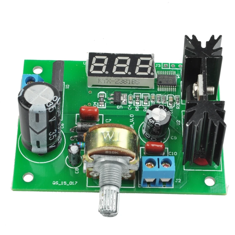 LM317 регулируемый регулятор напряжения понижающий модуль питания с светодиодный