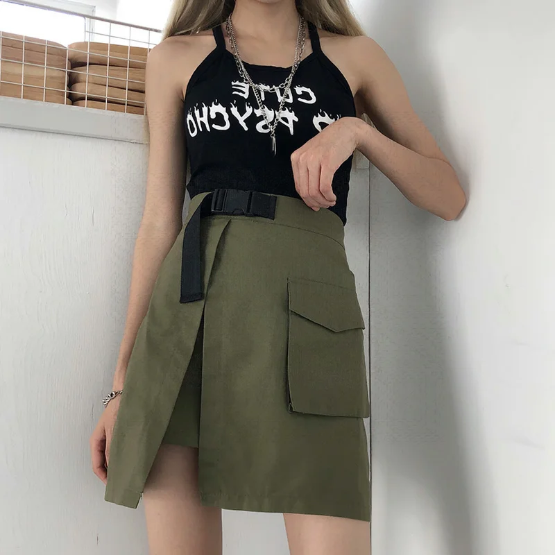 Необычные женские сапоги в темно зеленом цвете юбка шорты с карманами высокой