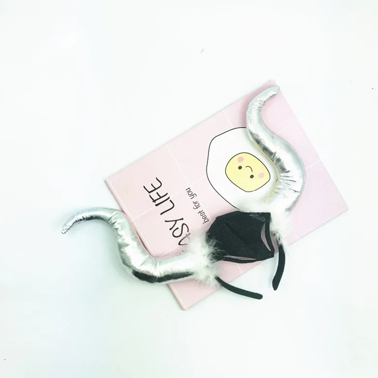 Maleficent Дьявол Рог ободок с рогом повязка для волос вечерние сувениры Хэллоуин