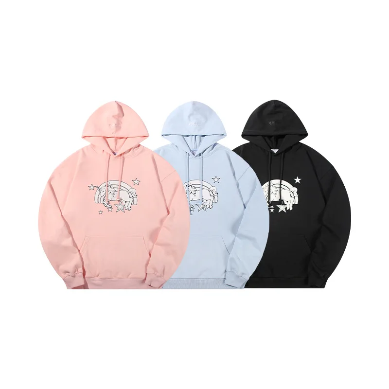 

High Street Brand Vetements Unicorn Hoodies Oversized Hoodie Pullover Men's Hoodies Women's Sweatshirt Women's Clothing 2021