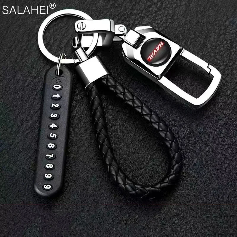 

Zinc Alloy Car Keychain Rope Pendant For Great Wall Haval H6 C50 F7 H9 M6 H5 F7X F5 H4 H2 H7 H6 Coupe Key Anti-lost Accessories
