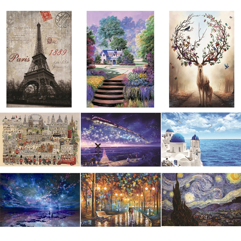 

Educational 1000 Piece Jigsaw Puzzles different Style Adults Kids Puzzle Toy Educational Toys