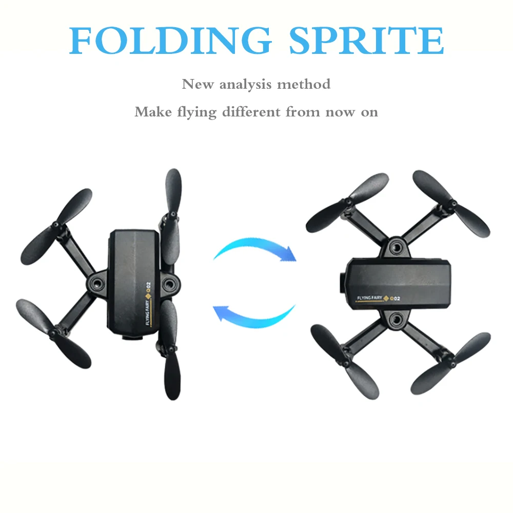 Складной Радиоуправляемый Дрон с камерой HD мини Квадрокоптер высокой фиксацией