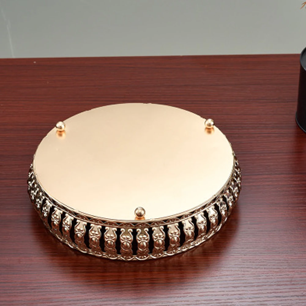 

European style wrought iron glass fruit plate wine tray dessert plate cake plate wedding award tray dessert plate dried fruit