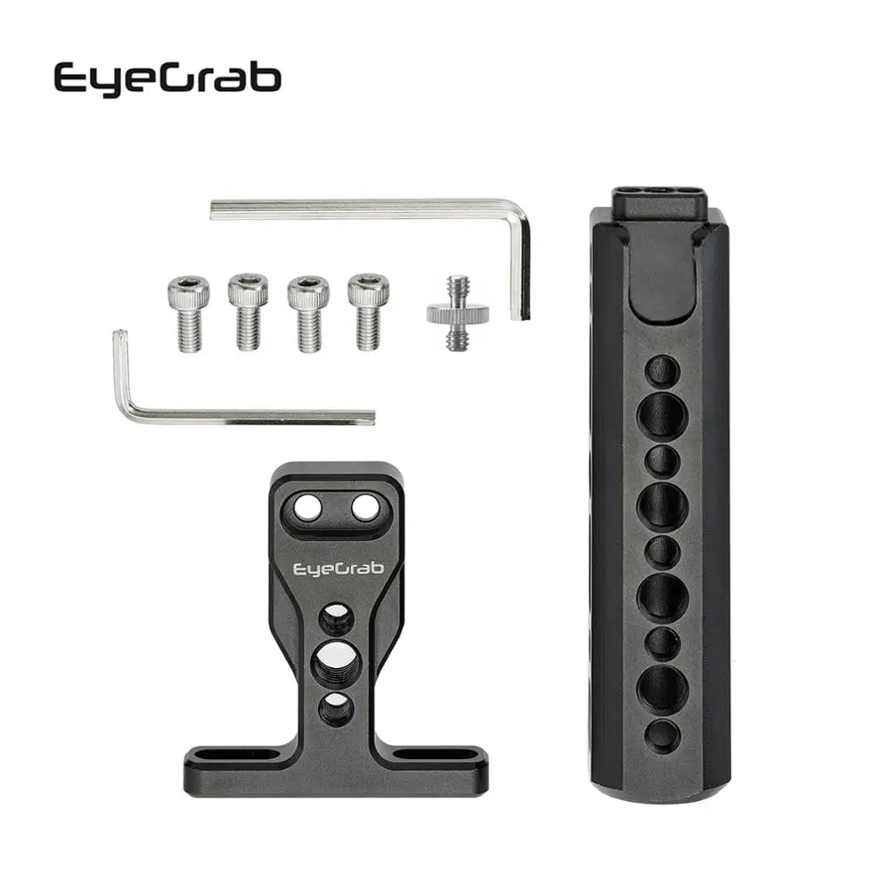 

Eyegrab L Plate Holder Hand Grip Tripod Bracket CNC Cold Shoe Handle Hand Grip Camera Multiple Mounting Options