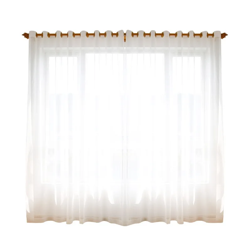 Занавески на окна для спальни гостиной прозрачная вуаль тюлевые шторы украшение
