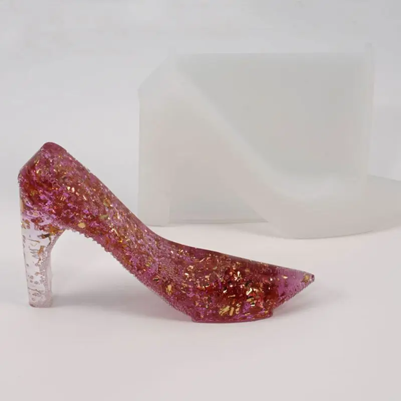

Crystal Epoxy Resin Mold High Heels Casting Silicone Mould DIY Craft Making Tool 203B