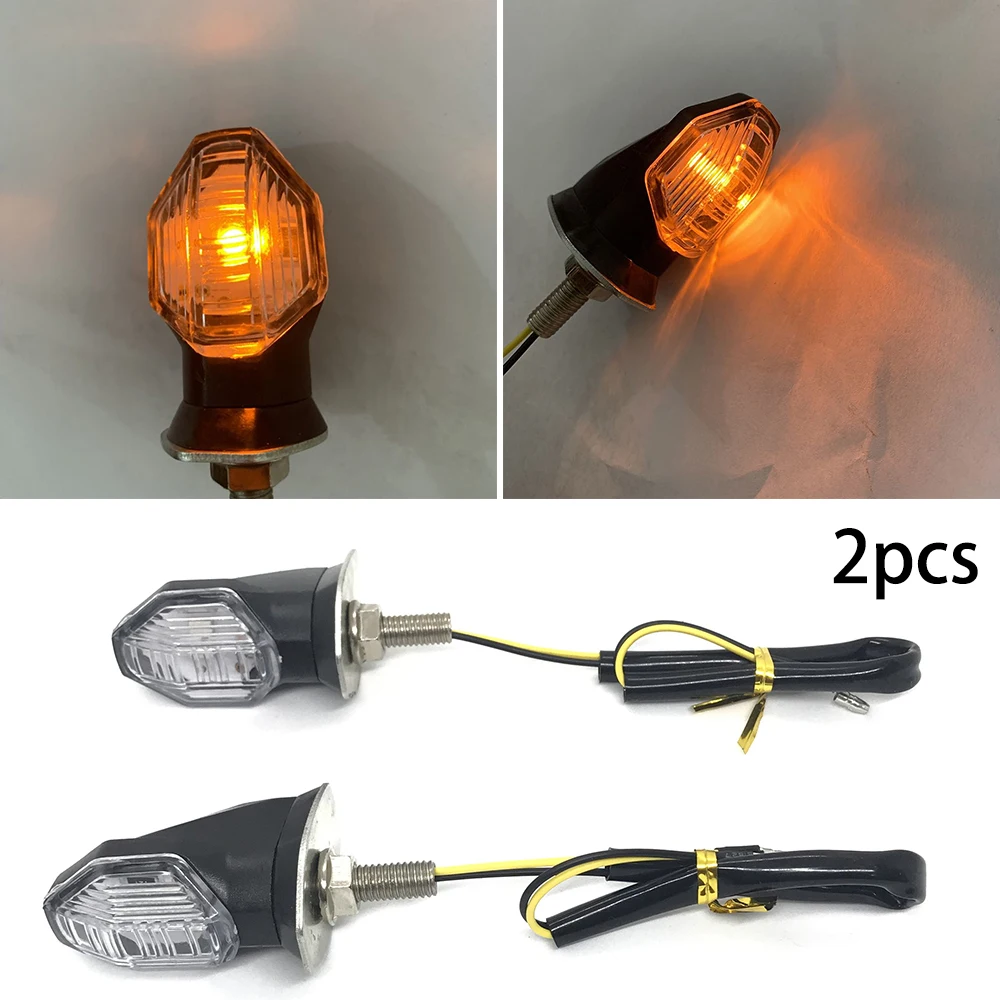 

1 Pair Motorcycle LED Turn Signal Light Lamp Universal Bright 12V 1.3W Motorcycle Lights Decoration Turn Signal Lights