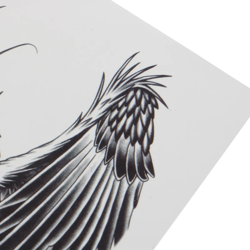 3D переводная наклейка искусство тела стикер черный дракон одноразовая Съемная